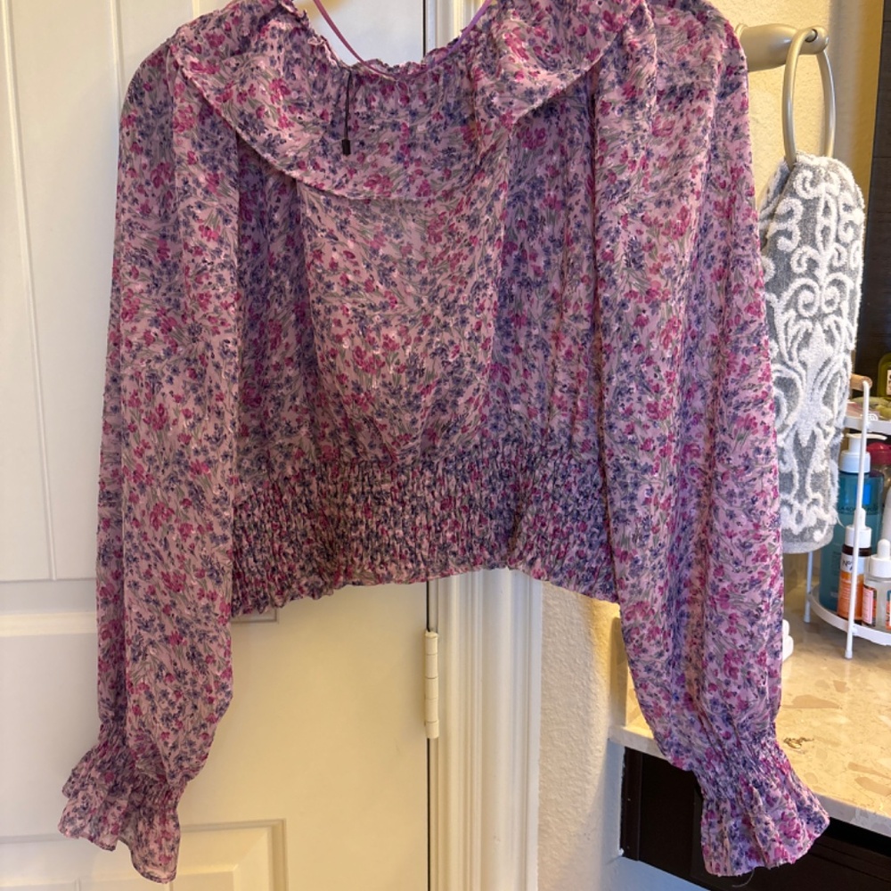 Zara Flowy floral print blouse - Picture 2 of 4